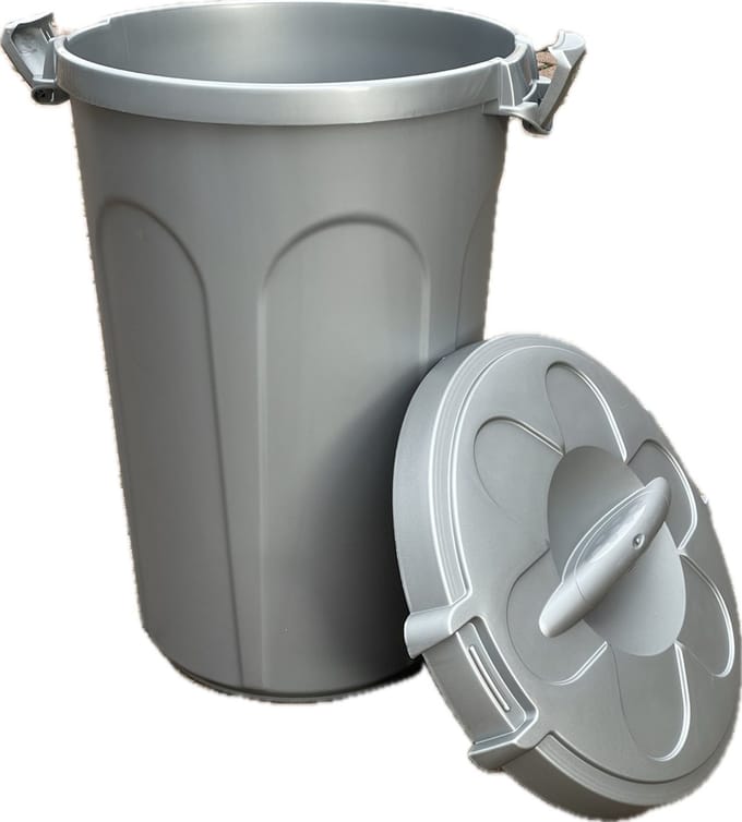 Opberg / Voerton met deksel 46 liter