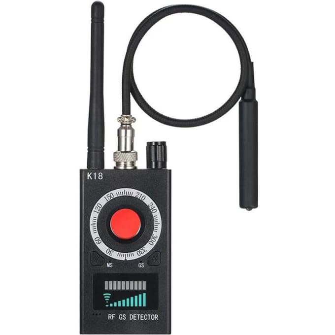 GPS-detector RF-signaaldetector Verborgen camerazoeker Bewakingscamera Bug Sweeper Bug Detector US Plug zwart