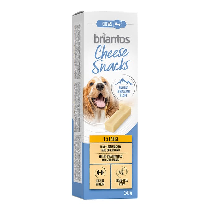 Briantos Cheese Snack voor Honden - Groot (2 x 140 g)