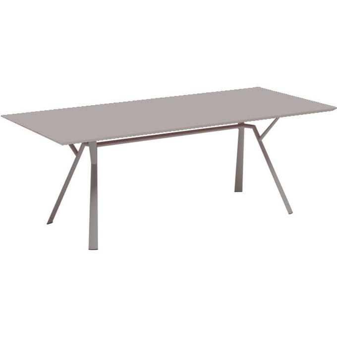 Fast Radice Quadra tafel - rechthoekig - taupe - 150 x 90 cm