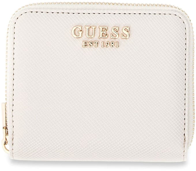 GUESS portemonnee Gilda SLG Zip Around Wallet Cream White crème