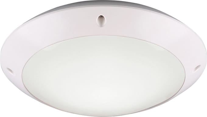 LED Plafondlamp - Badkamerlamp - Torna Camiro - Opbouw Rond - Waterdicht IP54 - E27 Fitting - Mat Wit - Kunststof