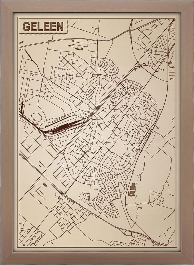 Decoratief Beeld - Houten Van Geleen - Hout - Bekroned - Bruin - 21 X 30 Cm