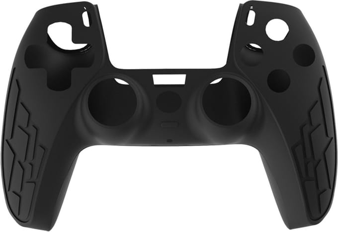 Luxe Grip Silicone Hoes / Skin geschikt voor Playstation 5 PS5 DualSense Controller Zwart