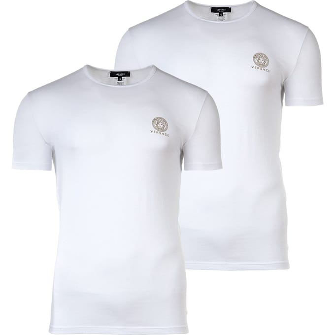 Versace Stretch Katoen Bi-Pack T-Shirt