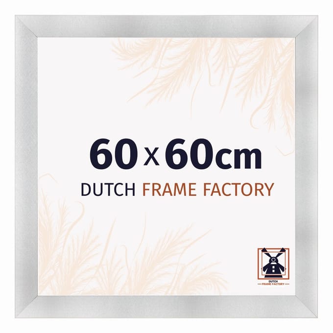 Fotolijst 60x60 cm - MDF - Aluminium Geborsteld - Praag