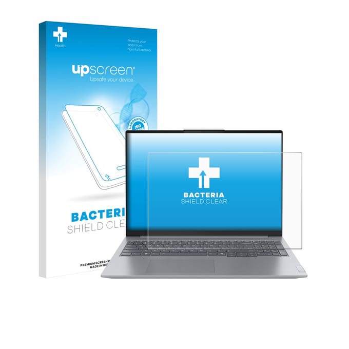 upscreen - Screenprotector voor Lenovo ThinkBook 16 Gen 7+ - Folie Beschermfolie transparant antibacterieel