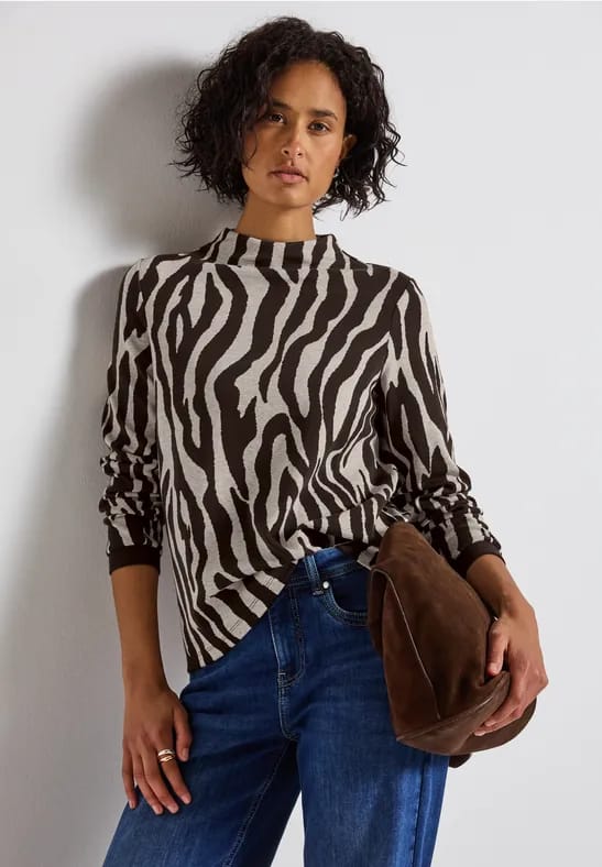 Shirt met zebraprint