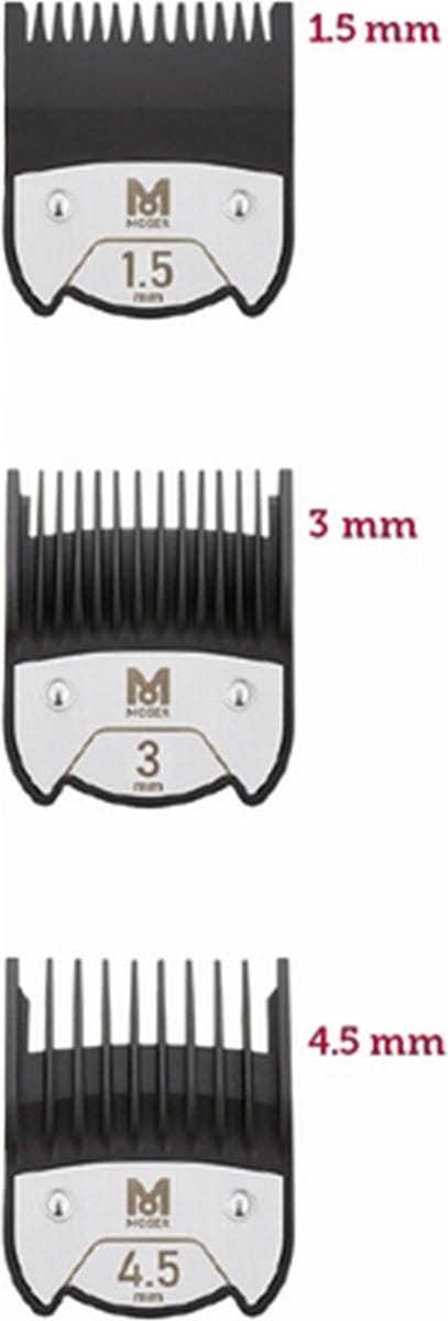 Kammen- en borstelset Wahl Moser 1801-7010 (1.5/3/4.5 MM)