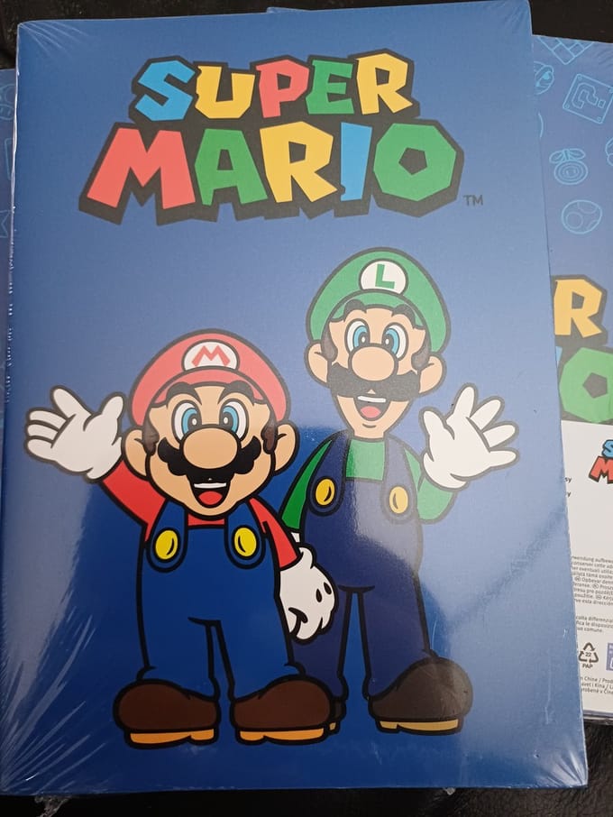 Supermario schriften set van 3 stuks