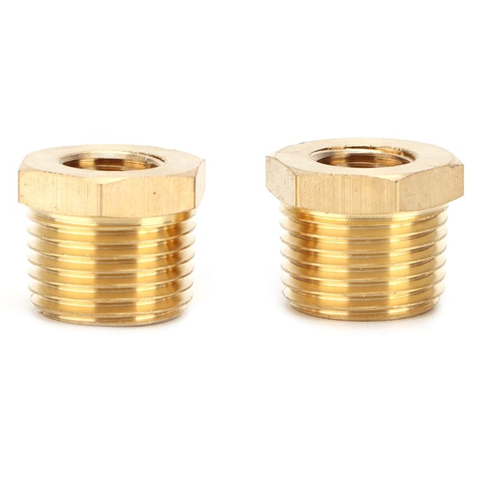 2 stuks Messing Zeskant Verloopbus 1 2 NPT Mannelijk naar 1 4 NPT Vrouwelijk Buis Slang Adapter Auto Accessoires