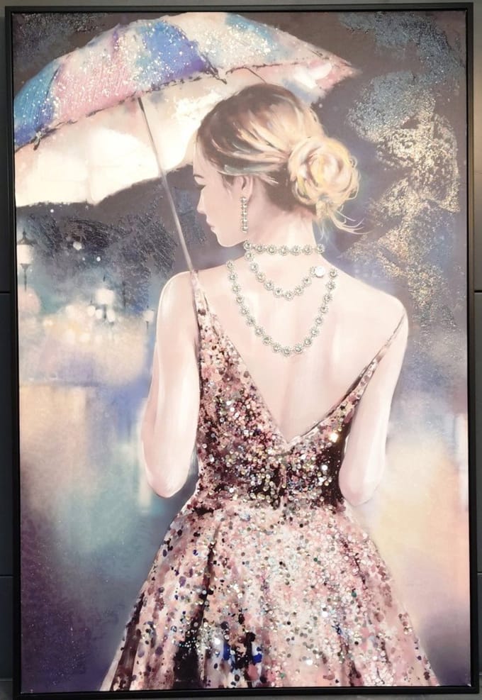 Driesprong collection - Wall art umbrella dreams 62x92 cm