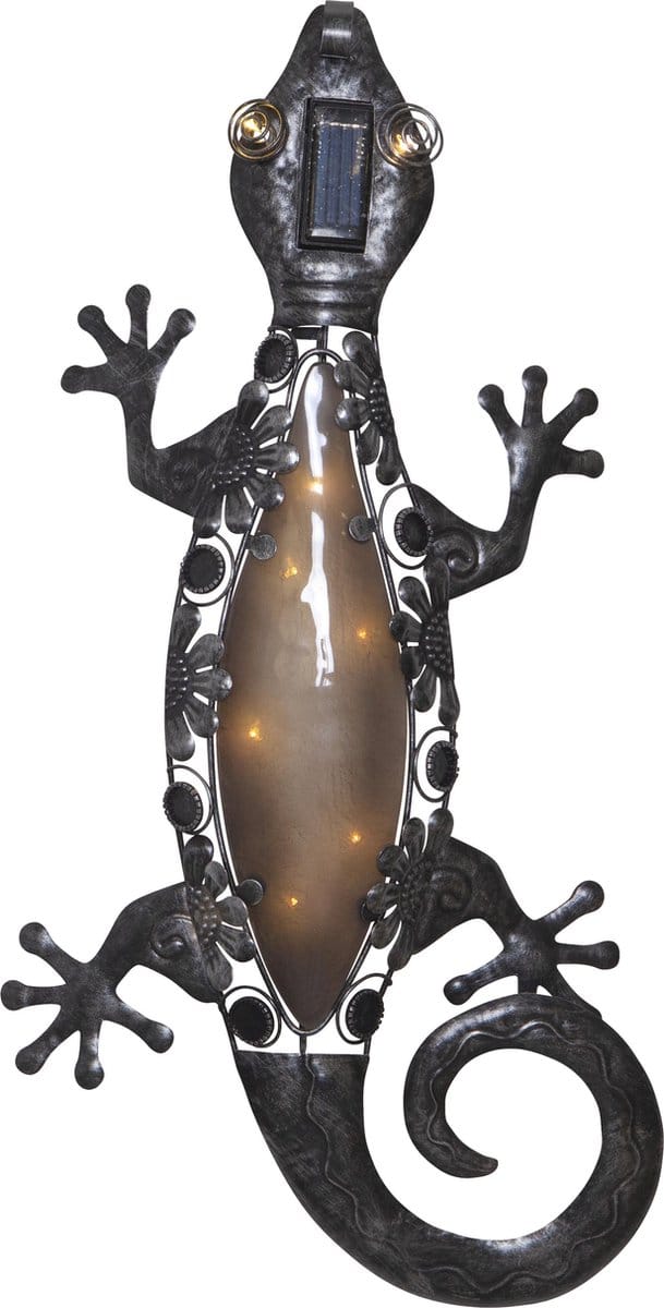 Solar tuinverlichting Gekko - Wandlamp - 52 cm