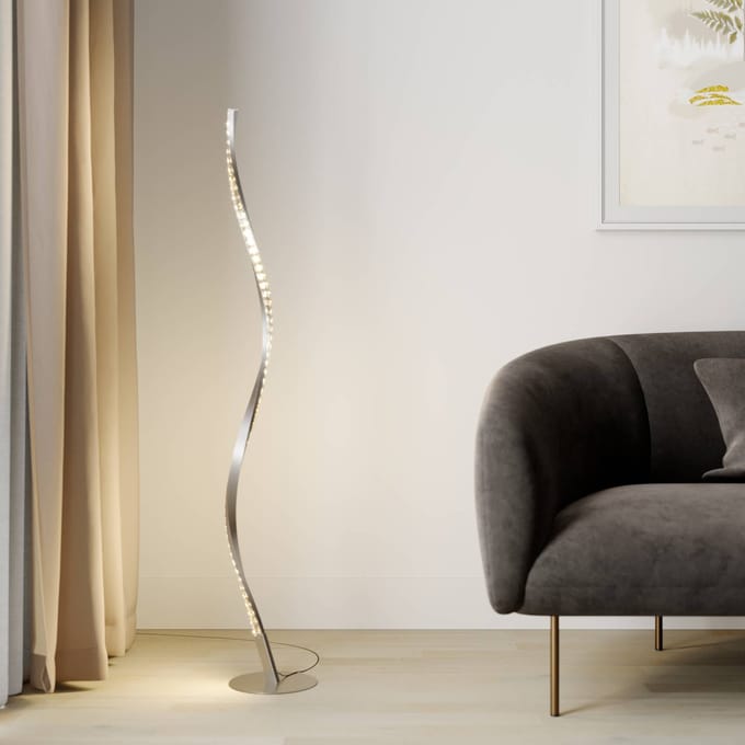 Lindby LED vloerlamp Criostal, RGBW, dimbaar, afstandsbediening