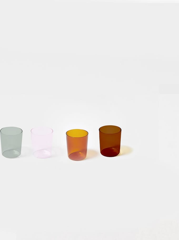 Sunnylife - Poolside Entertaining Glazen Set van 4 Stuks - Acrylaat Kunststof - Multicolor