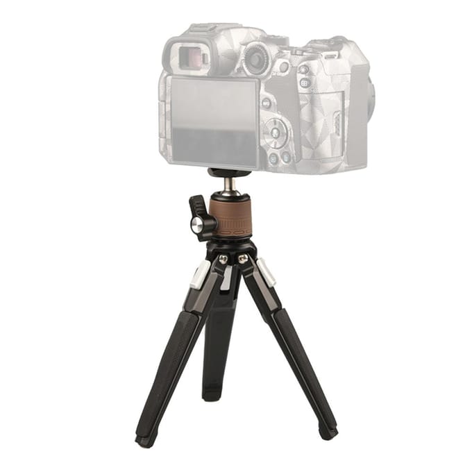 Opvouwbaar statief met afneembare kogelkop Aluminiumlegering Draagvermogen van 3 kg/6,6 lbs Compatibel met zwart