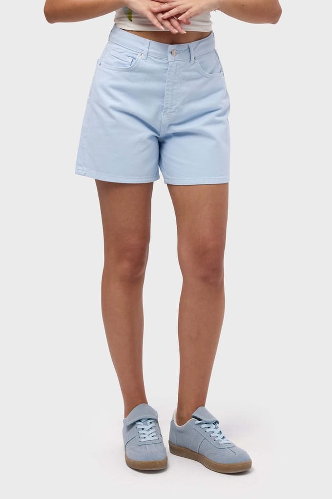 It's Basic - MINI DENIM SHORT - AQUA
