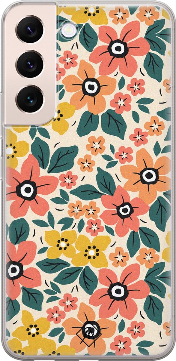 Casimoda® hoesje - Geschikt voor Samsung S22 Plus - Blossom - Backcover - Siliconen/TPU - Multi