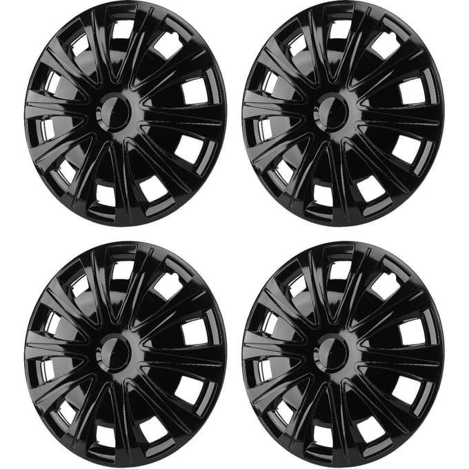 4 Stuks 17-inch Auto Naafkap Sportieve Look Beschermend Eenvoudige Installatie Wielnaafkap Afdekking voor Focus Transit Connect gray