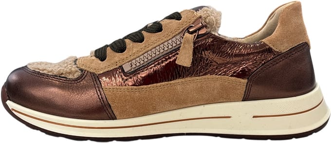 ARA 12-24826-03 Sneaker bruin/beige maat 6