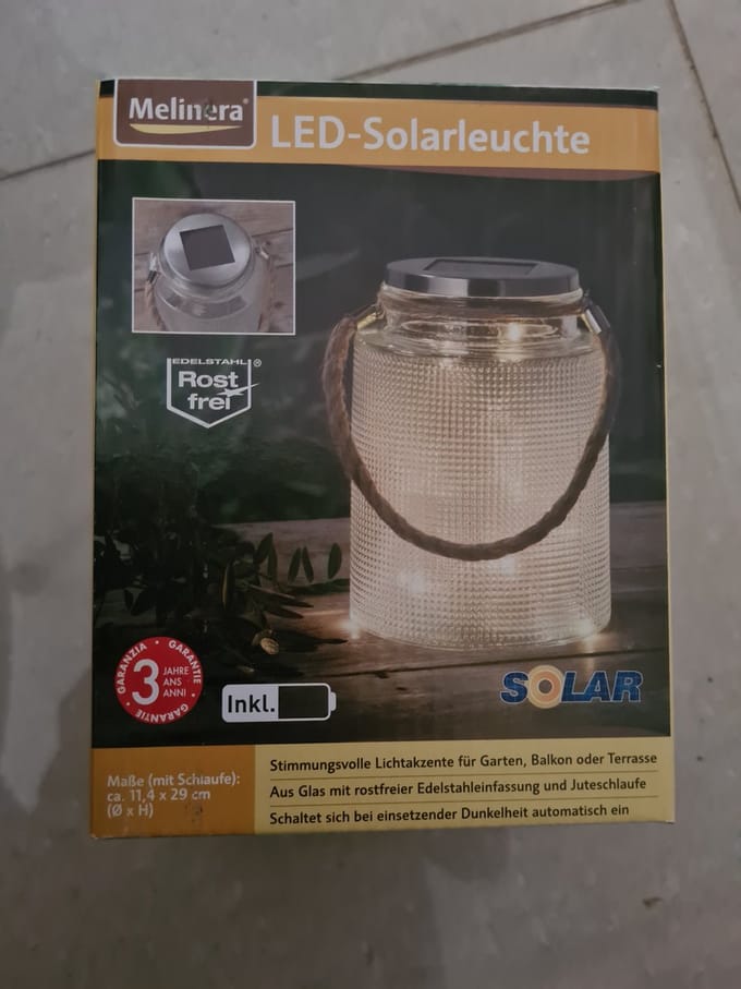 Melinera LED-Solarlamp buitenlamp