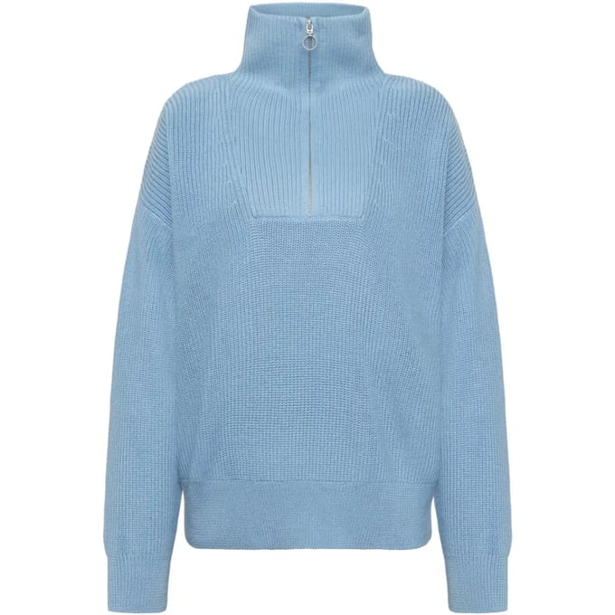 Merino 1/2 zip pullover dames KnowledgeCotton Apparel RWS