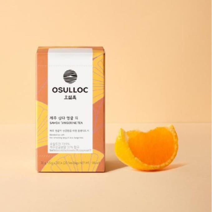 [OSULLOC] Jeju Premium Tea Bags 5Types #JEJU SAMDAYEON TANGERINE