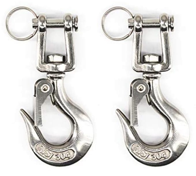 304 RVS Draaiende Oog Hijshaak Veiligheidshaken Rigging Accessoire 150KG