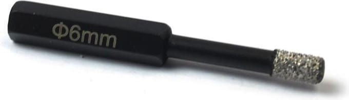 Ivana Diamanttegelboor Zwart 6-Kant 6.0mm