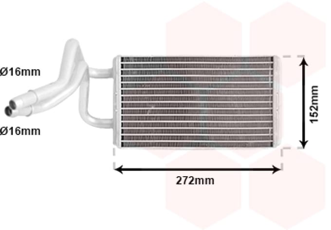 Van Wezel - KACHEL RADIATEUR VOOR FORD TRANSIT 2000-2006 4042576