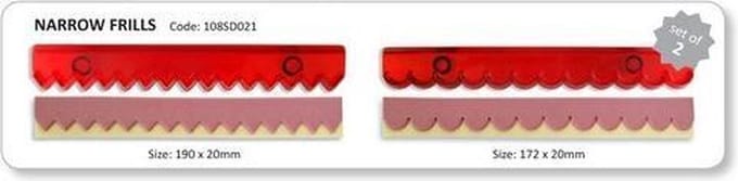 Ribbon Cutters  - Narrow Frills JEM, set van 2