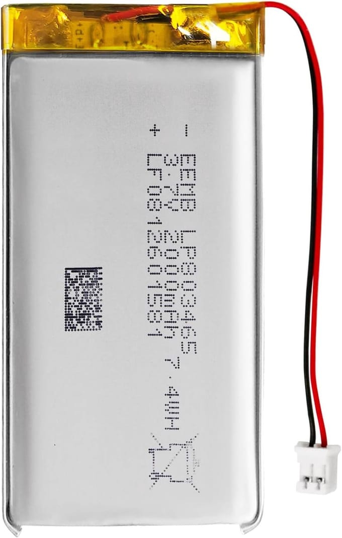 Oplaadbare Batterij - Lithium Polymeer - Elektronica - Met Draad - 2000mAh - Zwart