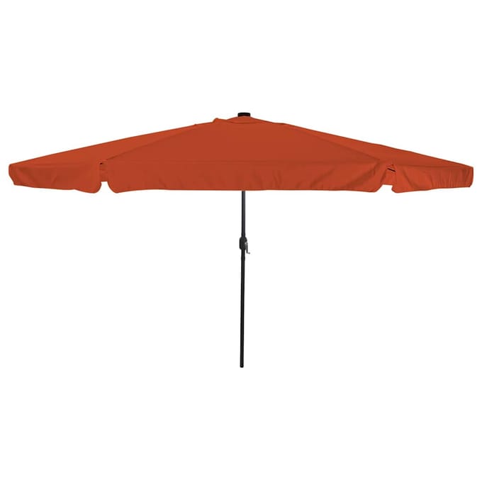 vidaXL Tuinparasol 395 x 395 x 245 cm Polyester Rond Terracotta