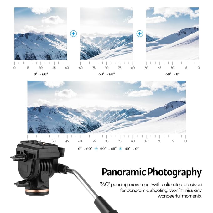 173cm/68inch Fotografie Monopod Stand Aluminiumlegering 6kg Draagvermogen met Afneembare goud