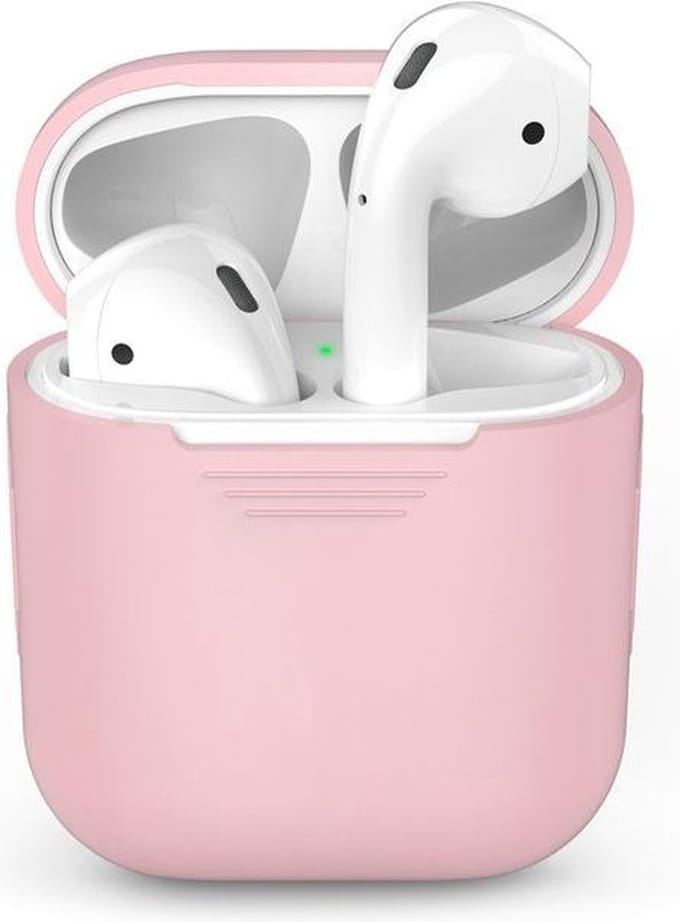 Siliconen case | geschikt voor airpods | licht roze