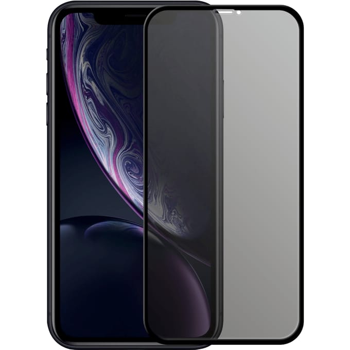 iPhone XR Privacy screenprotector gehard glas Edge to Edge