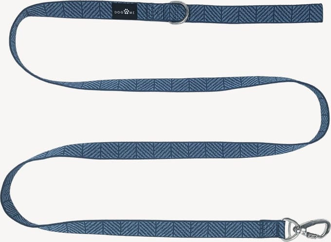 Denim - Blauw - Hondenriem - S- 2 cm breed - 2 m / 2 meter / 200 cm lang- Leiband hond