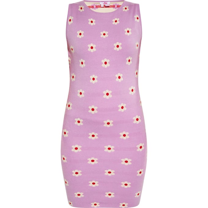 Mymo Jurk Dames PAARS ROOM ROOD