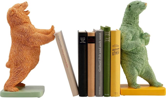 Boekensteun beren (2/Set) Kare Design