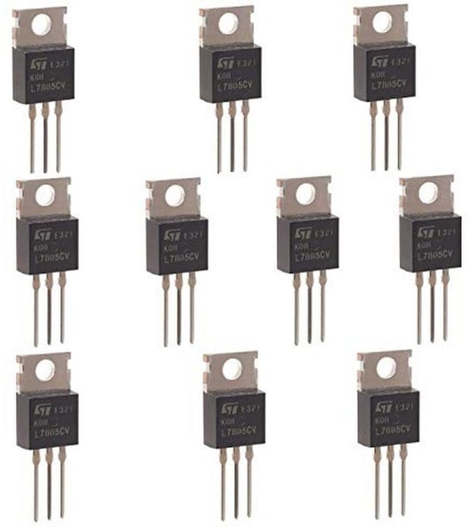 Spanningsregelaar TO-220 5V 1,5A - 10 Stuks