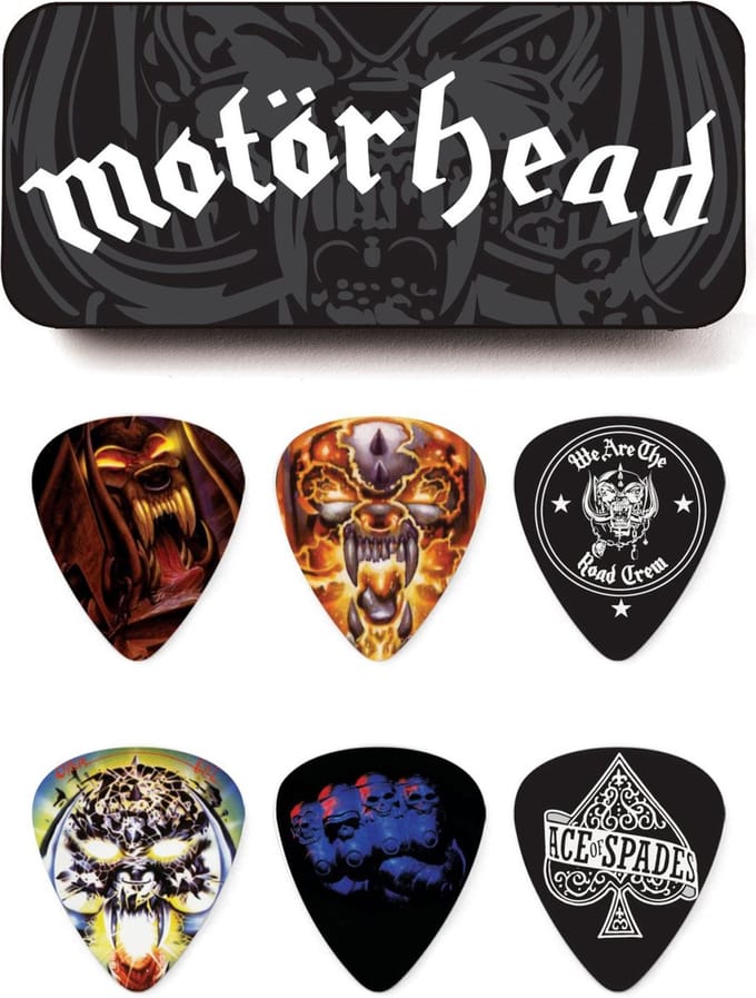 Jim Dunlop Motörhead - Plectrums - Motörhead - Medium - Pick Tin 6 Stuks