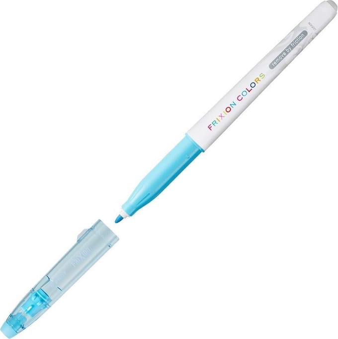 Pilot Frixion Colors - Uitgumbare lichblauwe stift