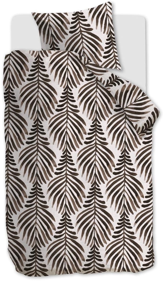 Vtwonen Bold Feathers dekbedovertrek - Eenpersoons - 140x200/220 cm - Zand