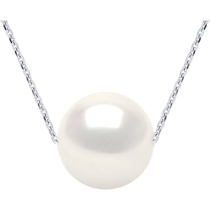 Zoetwater parelsnoer White Round 11-12 mm Chain Convict White Gold 18k