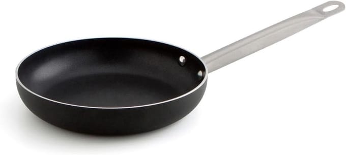 Aluminium koekenpan 36 cm met antiaanbaklaag en glazen deksel