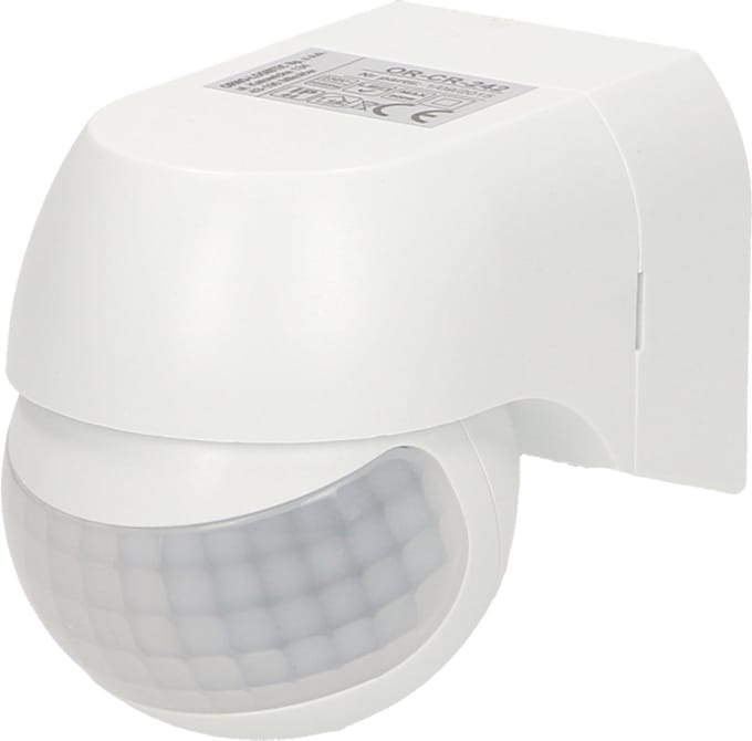 PIR Bewegingsmelder - Mini bewegingssensor - LED - 180 ° Detectie - IP44 - Wit