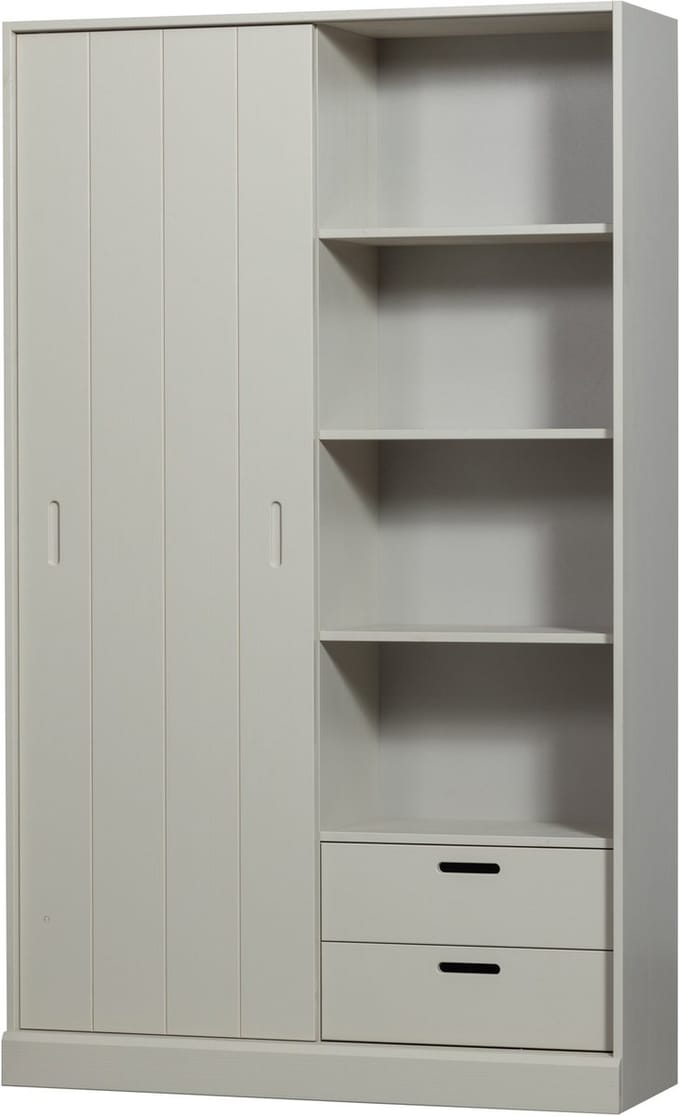 WOOOD Mila Schuifdeurkast - Grenen - Dust - 200x120x42