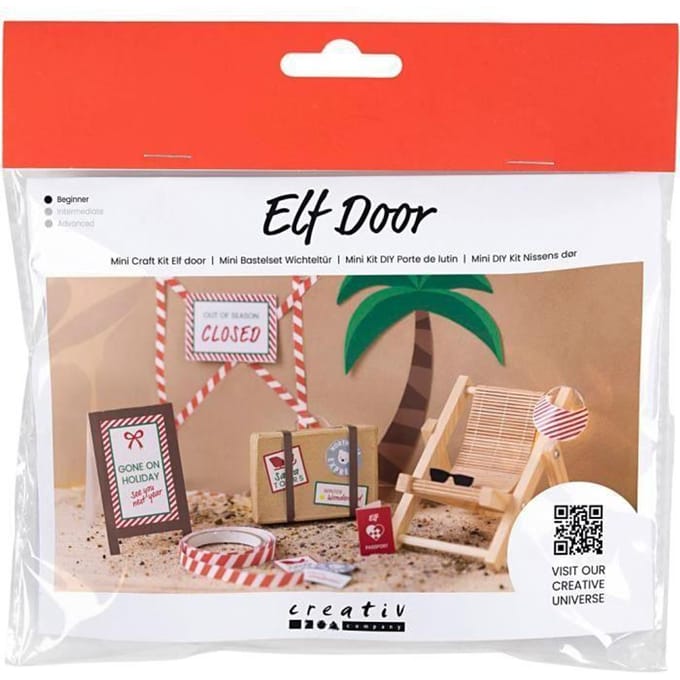 Mini Knutselkit kerstman deur "Op vakantie"