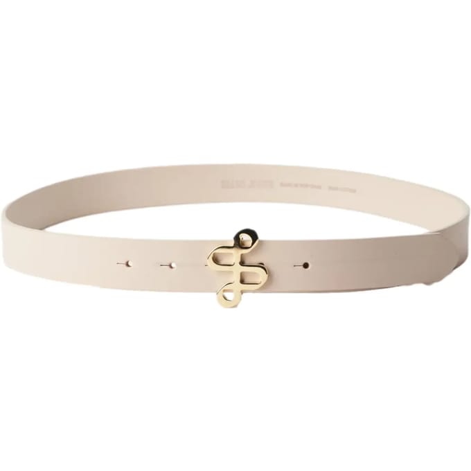 Leren riem met gouden logo op de gesp dames Salsa Jeans