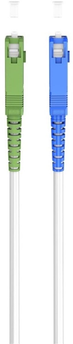 SC/UPC - SC/APC Simplex FTTH kabel | OS2 | wit | LSZH | 3 meter